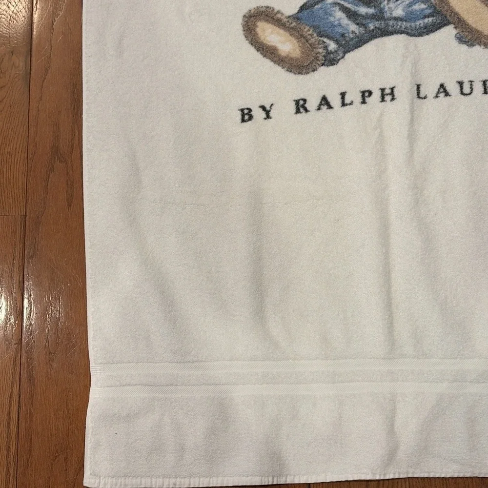 Vintage Ralph Lauren Polo Bear X-Large Beach Towel 35x72
